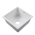 Cefito 450x450mm Granite Stone Kitchen Sink White Under/Top Mount