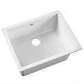 Cefito Stone Kitchen Sink 610x470mm Granite White Basin