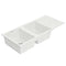 Cefito Kitchen Sink 116x50cm Granite Stone Sink Double Bowl White