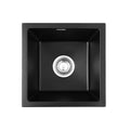 Cefito Granite Stone Kitchen Sink 38x38cm Single Bowl Black