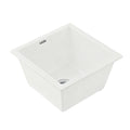 Cefito Granite Stone Kitchen Sink 38x38cm Single Bowl White