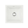 Cefito Granite Stone Kitchen Sink 38x38cm Single Bowl White