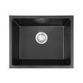 Cefito Granite Stone Kitchen Sink 55x45cm Single Bowl Black