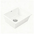 Cefito Granite Stone Kitchen Sink 55x45cm Single Bowl White