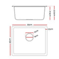 Cefito Granite Stone Kitchen Sink 55x45cm Single Bowl White