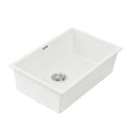 Cefito Granite Stone Kitchen Sink 70x45cm Single Bowl White