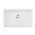 Cefito Granite Stone Kitchen Sink 70x45cm Single Bowl White
