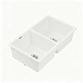 Cefito 77x45cm Double Bowl Granite Stone Kitchen Sink White