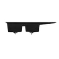 Cefito Double Bowl Granite Kitchen Sink 116x49cm Black