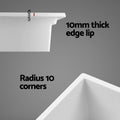 Cefito Granite Double Bowl Kitchen Sink 79x46cm White