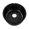 Cefito 430mm Round Granite Stone Kitchen Sink Black Undermount