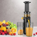 Devanti Cold Press Slow Juicer 130W Fruit Juice Extractor Black