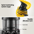 Devanti Cold Press Slow Juicer 130W Fruit Juice Extractor Black
