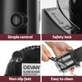 Devanti Cold Press Slow Juicer 130W Fruit Juice Extractor Black