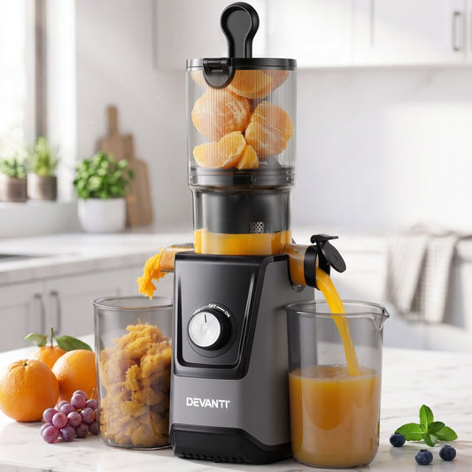 Devanti Cold Press Slow Juicer 200W Fruit Vegetable