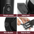 Devanti Cold Press Slow Juicer 200W Black Fruit Juice Extractor