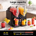 Devanti Slushie Machine 4L Dual Tanks Frozen Drink Ice Cream Maker