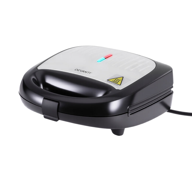 Devanti Sandwich Press Waffle Maker Panini 850W 3-in-1