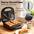 Devanti Sandwich Press Waffle Maker Panini 850W 3-in-1