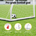 Everfit 12FT Soccer Goal UPVC Frame PE Mesh Weatherproof Portable