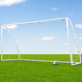 Everfit 12FT Soccer Goal UPVC Frame PE Mesh Weatherproof Portable