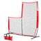 Everfit Baseball Pitching Net L Screen Softball Practice Portable Black