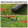 Everfit Baseball Pitching Net L Screen Softball Practice Portable Black