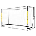 Everfit Portable Soccer Goal Net Fibreglass Polyester 12x6ft
