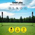 Everfit 3.6M Badminton Tennis Volleyball Net Portable Adjustable