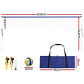 Everfit 6M Volleyball Net Set Adjustable Height w/ Ball Bag