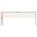 Everfit 9M Volleyball Net Set with Badminton Tennis Ball Boundary