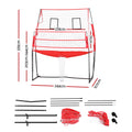 Everfit 8ft Volleyball Net Adjustable Height Portable Ball Bag