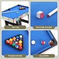 Foosball Table 4-in-1 Soccer Tennis Pool Hockey Game Foldable