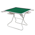 Folding Mahjong Table 4 Drawers Cup Holders Green Portable