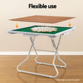 Folding Mahjong Table 4 Drawers Cup Holders Green Portable