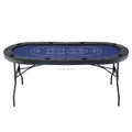 Poker Game Table Folding Poker Table 8 Player 1.8M 8-Player Table Top Cardboard