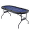 Folding Poker Table 8 Player 183cm Green Top Casino Game