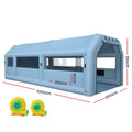 Giantz 10x5M Inflatable Spray Booth Paint Tent 2 Blowers Filter