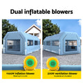 Giantz 10x5M Inflatable Spray Booth Paint Tent 2 Blowers Filter