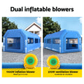 Giantz 1000x500x350cm Inflatable Spray Booth Car Paint Tent 2 Blowers