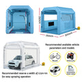 Giantz Inflatable Paint Booth 2.5x2.5x3M 550W Blower Air Filter