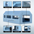 Giantz Inflatable Spray Booth 8.5x4.6m Paint Tent 2 Blowers
