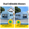 Giantz Inflatable Spray Booth 8.5x4.6m Paint Tent 2 Blowers