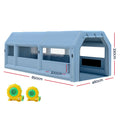 Giantz Inflatable Spray Booth 8.5x4.8m Car Paint Tent 2 Blowers