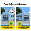 Giantz Inflatable Spray Booth 8.5x4.8m Car Paint Tent 2 Blowers