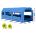 GIANTZ Spray Booth 8.5x4.8m Car Paint Tent 2 Blowers Filter Mobile