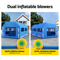 GIANTZ Spray Booth 8.5x4.8m Car Paint Tent 2 Blowers Filter Mobile