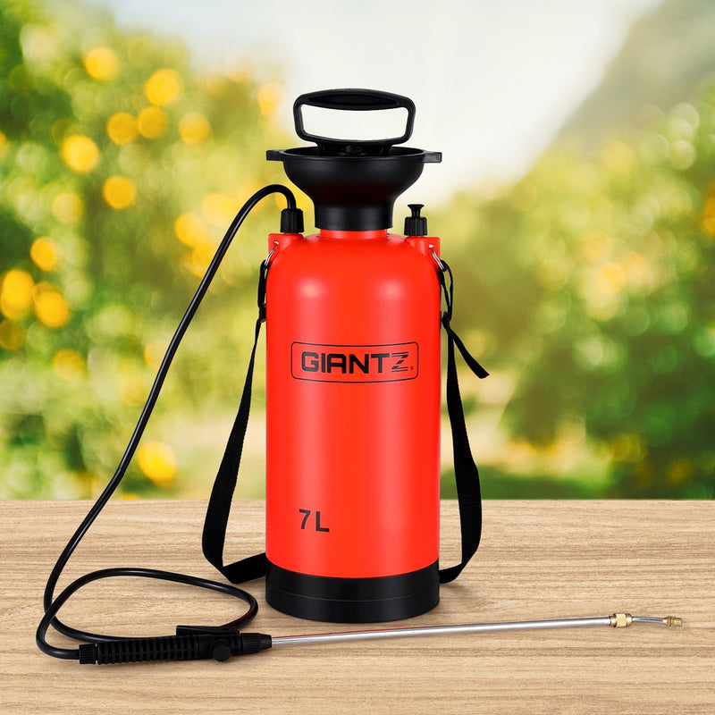 Giantz 7L Pressure Weed Sprayer Shoulder Pump Garden Spray