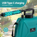 Giantz 5L Electric Shoulder Sprayer USB Rechargeable Garden Weed