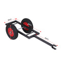 Giantz 150kg ATV Garden Trailer Weed Sprayer Tow Behind Cart Ride on Mower Attachment Black
